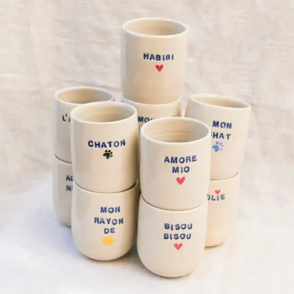 Tasse à message personnalisée - Précommande
