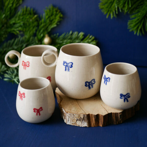 Tasse à café Bow bleu