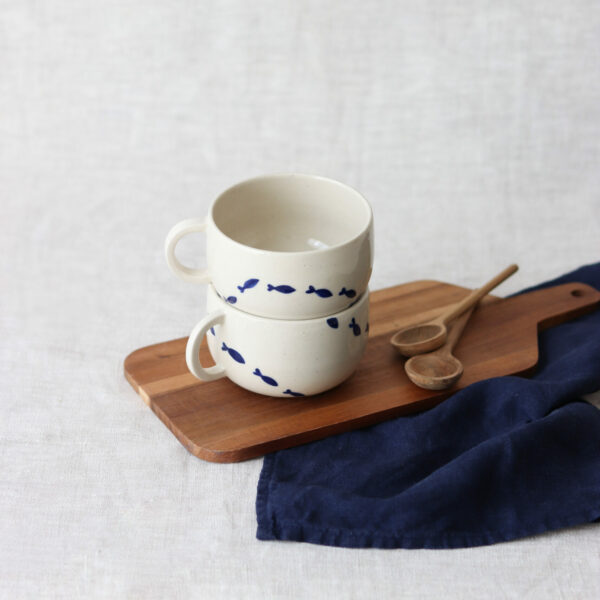 Mug / Tasse avec anse poissons – Image 3